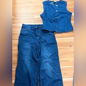 Relaxed Fit Denim Set